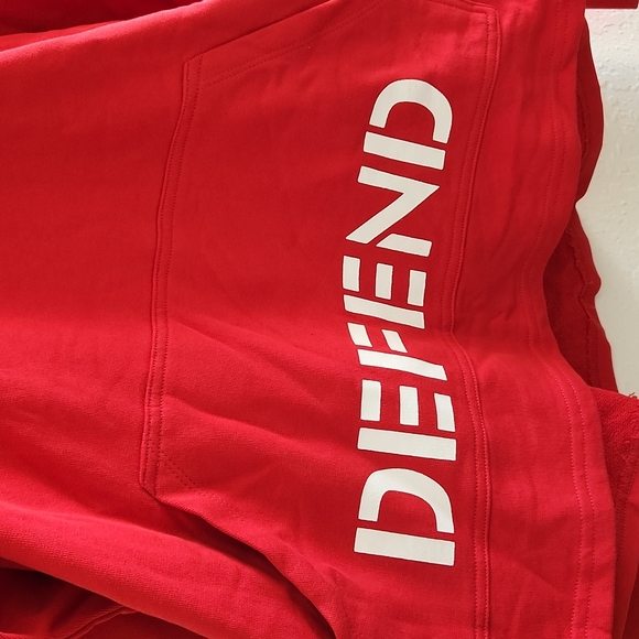 DEFEND PARIS with full hoddie zipper (red) - Picture 2 of 4